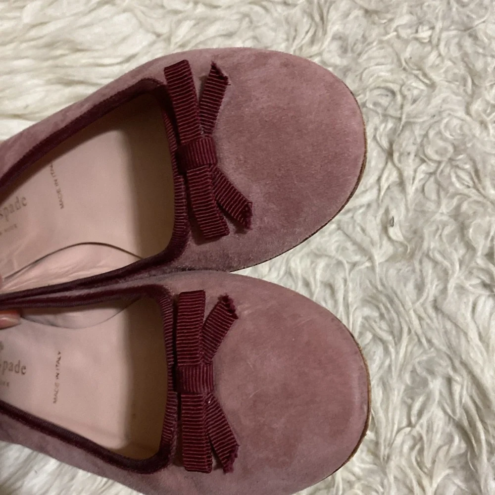 Kate Spade Suede Purple Embellished Ballet Flats‎ Women’s Size 5.5 M